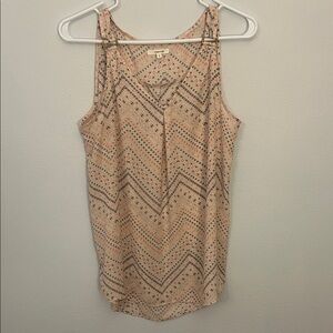 Maurices Chevron Tank Top - Cream and Purple